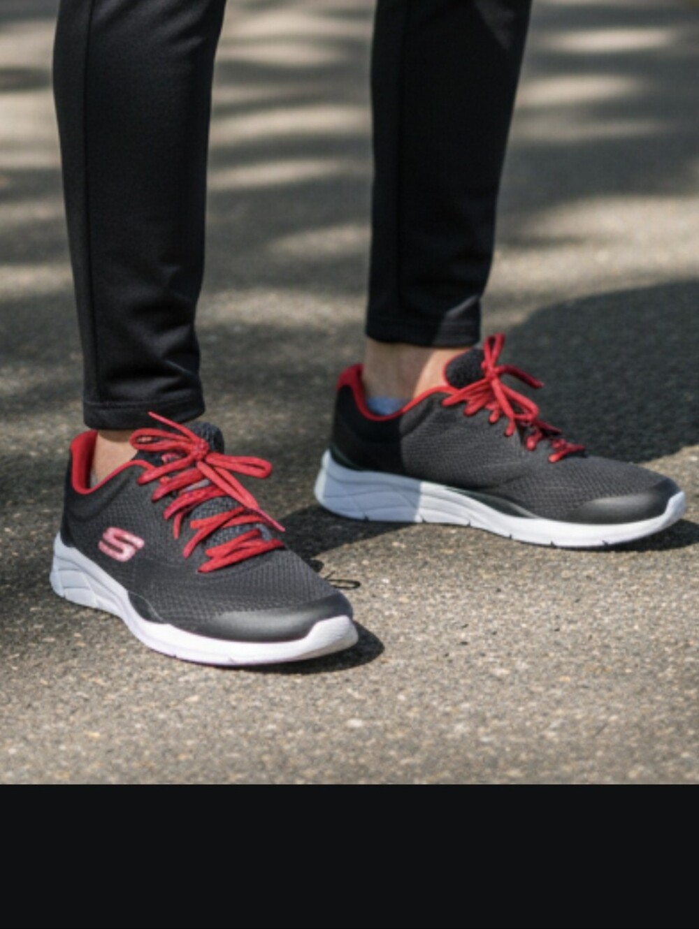 Skechers Black and Red Sneakers